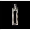 Image 2 : 0.75ctw Diamond Pendant - 14KT White Gold