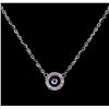 Image 1 : 0.21ctw Diamond Necklace - 14KT White Gold