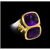 Image 1 : Crayola 8.90ctw Amethyst Ring - .925 Silver