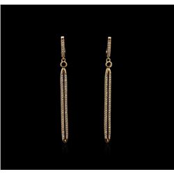 0.55ctw Diamond Earrings - 14KT Rose Gold