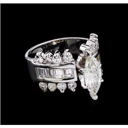 3.99ctw Diamond Ring - 14KT White Gold