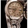 Image 2 : 14KT White Gold 2.54ctw Diamond Case Cover Ladies Vintage Watch