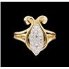 Image 2 : 1.00ctw Diamond Ring - 14KT Yellow Gold