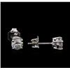 Image 2 : 0.79ctw Diamond Stud Earrings - 14KT White Gold