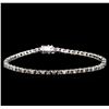 Image 1 : 2.50ctw Diamond Bracelet - 14KT White Gold