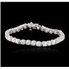 Image 1 : 14KT White Gold 9.10ctw Diamond Tennis Bracelet