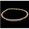 Image 1 : 0.68ctw Diamond Bracelet - 14KT Yellow Gold