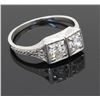 Image 9 : 0.55ctw Vintage Diamond Ring - 18KT White Gold