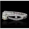 Image 1 : 18KT White Gold 1.64ctw Diamond Ring