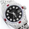 Image 1 : Rolex Stainless Steel Diamond and Ruby DateJust Ladies Watch