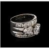 Image 2 : 3.18ctw Diamond Wedding Ring - 14KT White Gold
