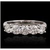 Image 2 : 14KT White Gold 1.17ctw Diamond Ring