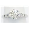 Image 3 : EGL USA Certified 1.50ctw Diamond Ring - 14KT White Gold