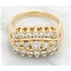 Image 2 : 0.75ctw Diamond Ring - 14KT Yellow Gold