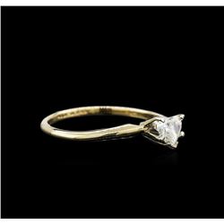 0.27ctw Diamond Solitaire Ring - 14KT Yellow Gold