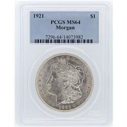 1921 PCGS MS64 Morgan Silver Dollar