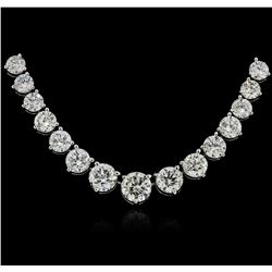 18KT White Gold 15.80ctw Diamond Necklace