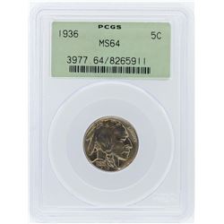 1936 PCGS MS64 Buffalo Nickel