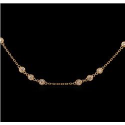 1.99ctw Diamond Necklace - 14KT Rose Gold