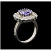 Image 5 : 14KT White Gold 3.35ct Tanzanite and Diamond Ring