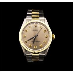 Rolex Two-Tone Oyster Perpetual Mens Watch