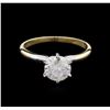 Image 2 : 1.40ct Diamond Solitaire Ring - 14KT Yellow Gold