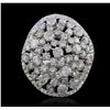 Image 4 : 14KT White Gold 6.74ctw Diamond Ring