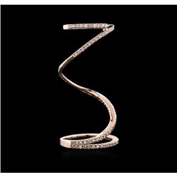 14KT Rose Gold 0.44ctw Diamond Ring