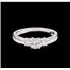 Image 2 : 0.74ctw Diamond Ring - 14KT White Gold