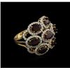 Image 1 : 14KT Yellow Gold 3.42ctw Ruby and Diamond Ring