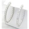 Image 4 : 3.12ctw Diamond Hoop Earrings - 14KT White Gold