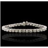 Image 1 : 14KT White Gold 7.23ctw Diamond Tennis  Bracelet