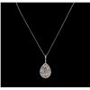 Image 2 : 1.82ctw Fancy Brown Diamond Pendant With Chain - 14KT White Gold