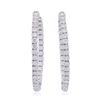 Image 1 : 14KT White Gold 1.76ctw Diamond Earrings
