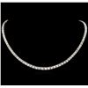 Image 1 : 18KT White Gold 24.39ctw Diamond Necklace