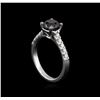 Image 4 : 1.92ctw Black Diamond Ring - 14KT White Gold