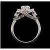 Image 3 : 18KT White Gold 1.64ctw Diamond Ring