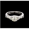 Image 2 : 1.28ctw Diamond Ring - 18KT White Gold