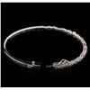 Image 3 : 1.00ctw Diamond Bangle Bracelet - 14KT White Gold