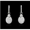 Image 1 : 14KT White Gold 1.50ctw Diamond Earrings
