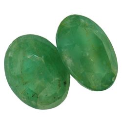 6.34ctw Oval Mixed Emeralds Parcel