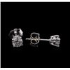 Image 2 : 0.68ctw Diamond Stud Earrings - 14KT White Gold