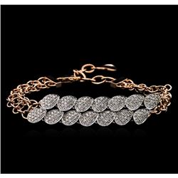 1.84ctw Diamond Bracelet - 14KT Two-Tone Gold