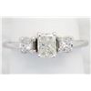 Image 2 : 0.80ctw Diamond Ring - 14KT White Gold