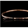 Image 3 : 14KT Rose Gold 0.67ctw Diamond Bangle Bracelet