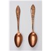 Image 1 : Vintage Solid Copper Souvenir Spoons