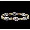 Image 2 : 1.50ctw Diamond Bracelet - 14-18KT Two-Tone Gold