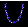 Image 1 : 700.00ctw Natural Blue Lapis Lazuli and Pearl Necklace - 18KT Yellow Gold