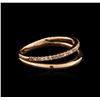 Image 1 : 0.12ctw Diamond Ring - 14KT Rose Gold