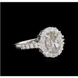 2.77ctw Diamond Ring - 14KT White Gold